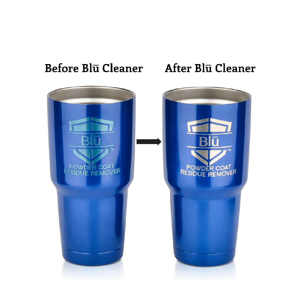 Blū: Improved Cleaner For Post Lasering Powder Coat Residue