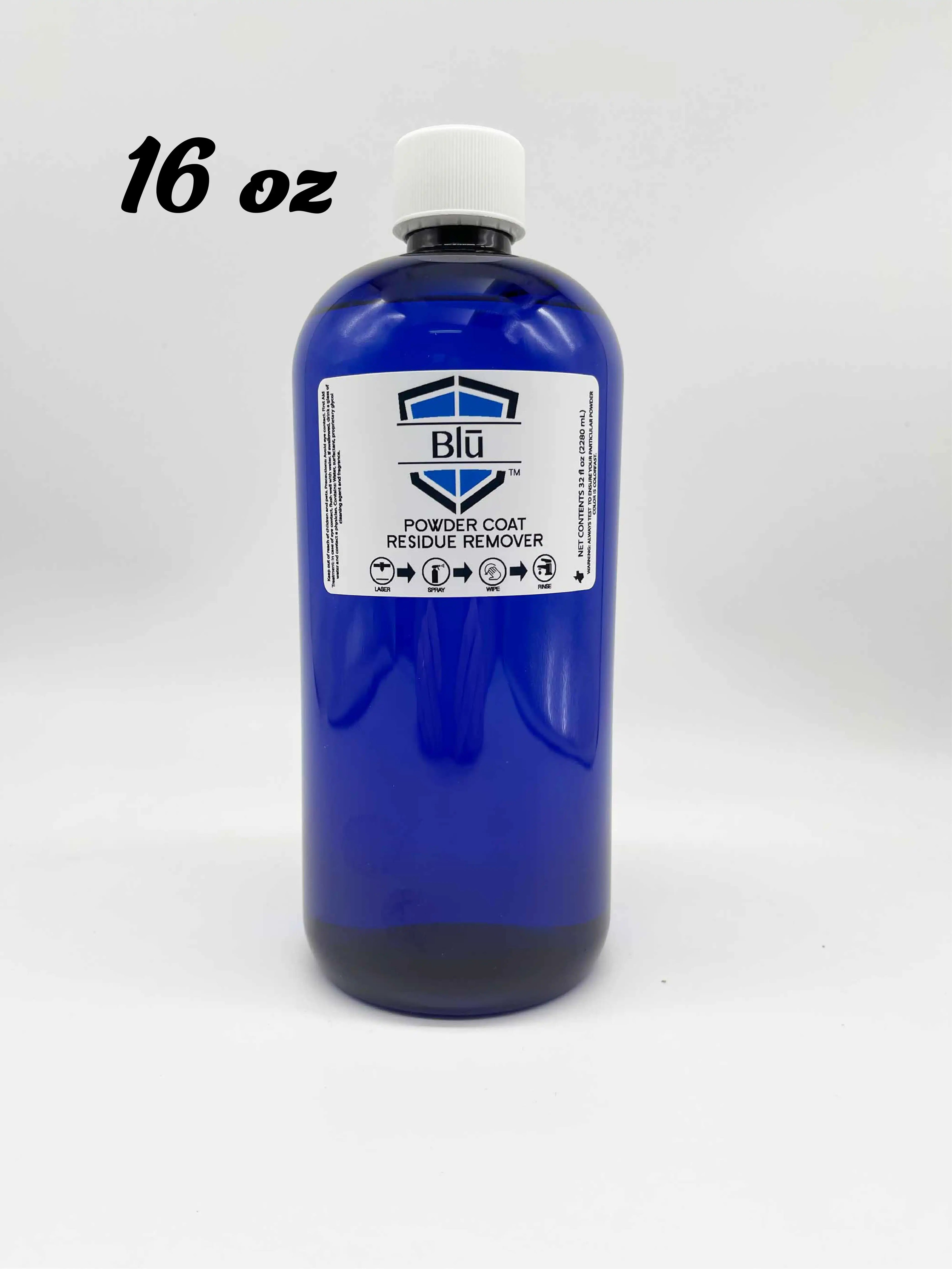 Enduramark Blu Powder Coating Reside Cleaner 16 oz Bottle