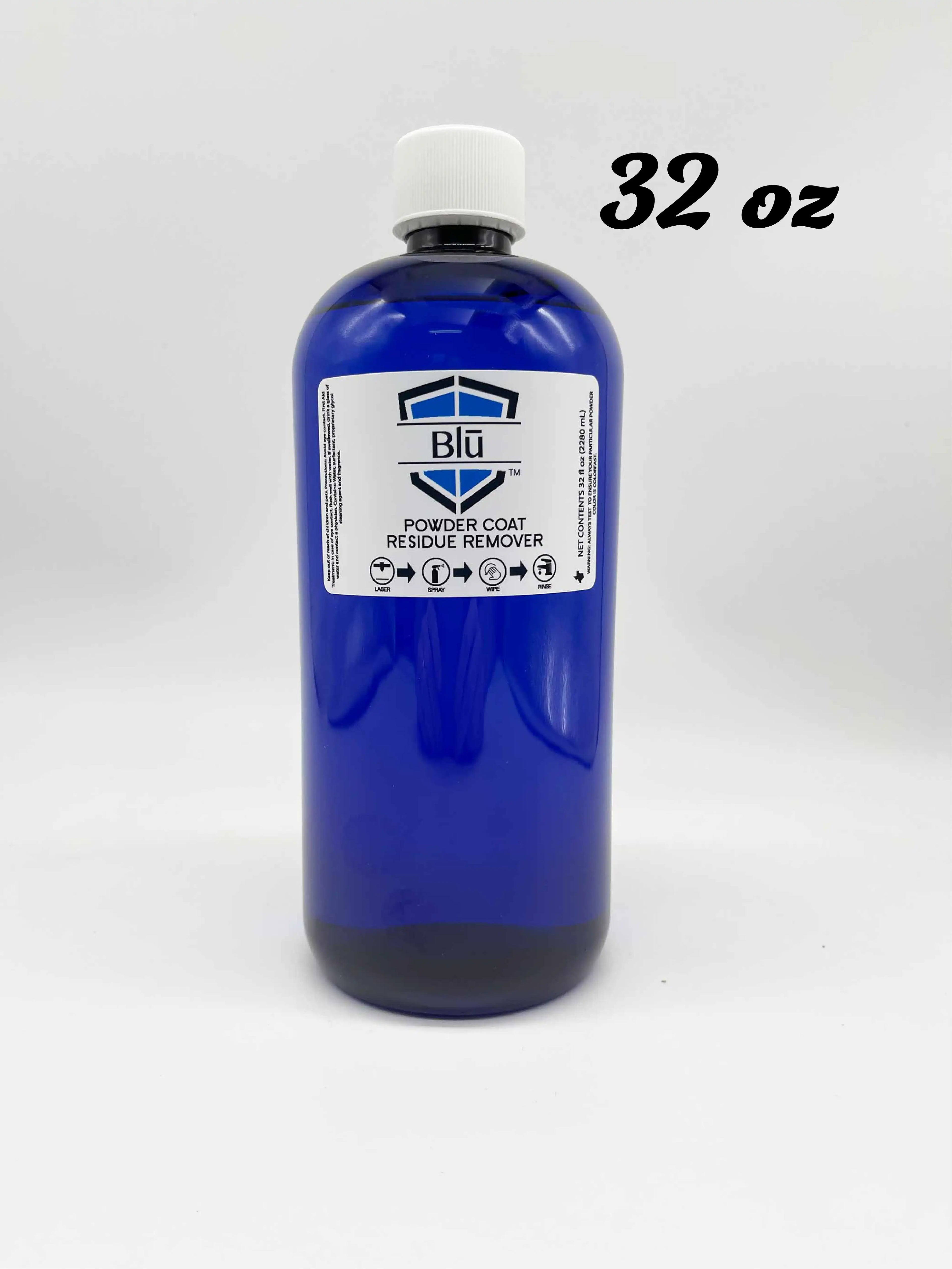 Enduramark Blu Powder Coating Reside Cleaner 32 oz Bottle