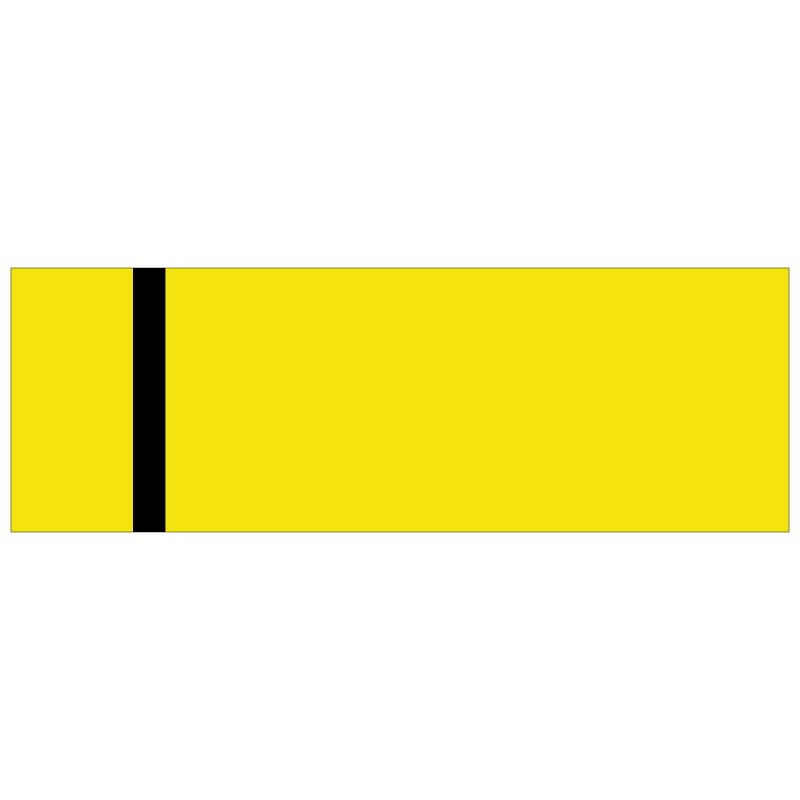 Engravable Plastic - 3140 Yellow/Black - 24x12