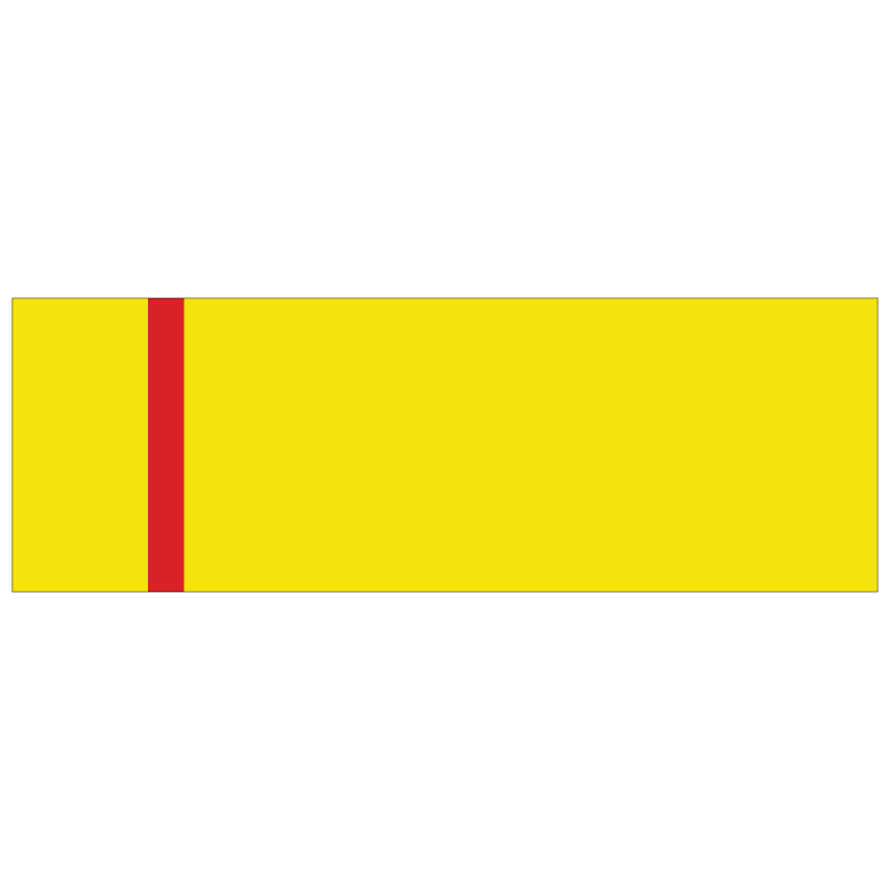 Engravable Plastic - 3142 Yellow/Red - 24x12