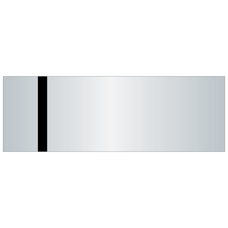 Engravable Plastic - 3155 Silver/Black - 24x12