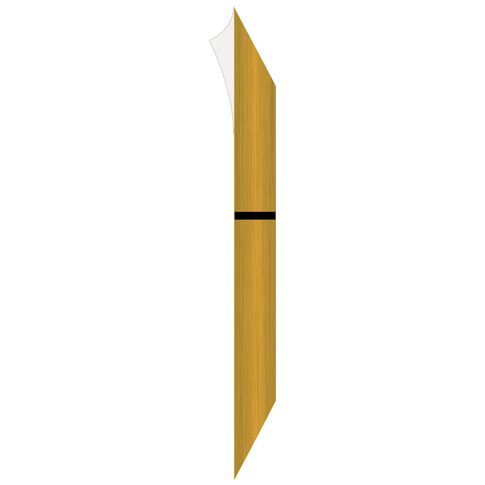 Engravable Plastic - 3160 Gold Brushed/Black - 24x12 Adhesive