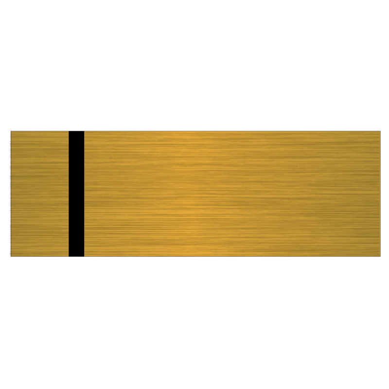 Engravable Plastic - 3160 Gold Brushed/Black - 24x12