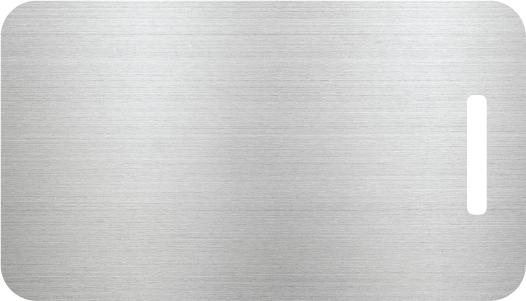 Blank metal luggage tags sales